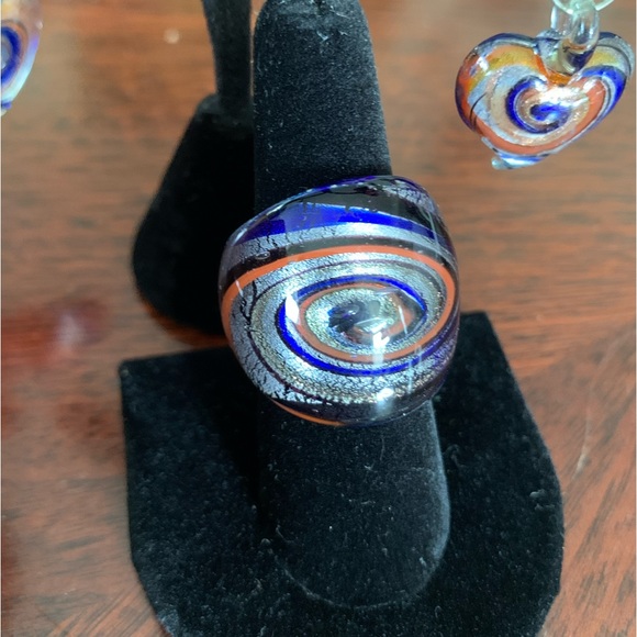 Artisan Art Glass Jewelry Set - Picture 3 of 9